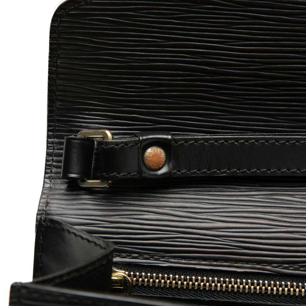 Louis Vuitton Epi Pochette Sellier Dragonne Black Leather Very good condition - Box View