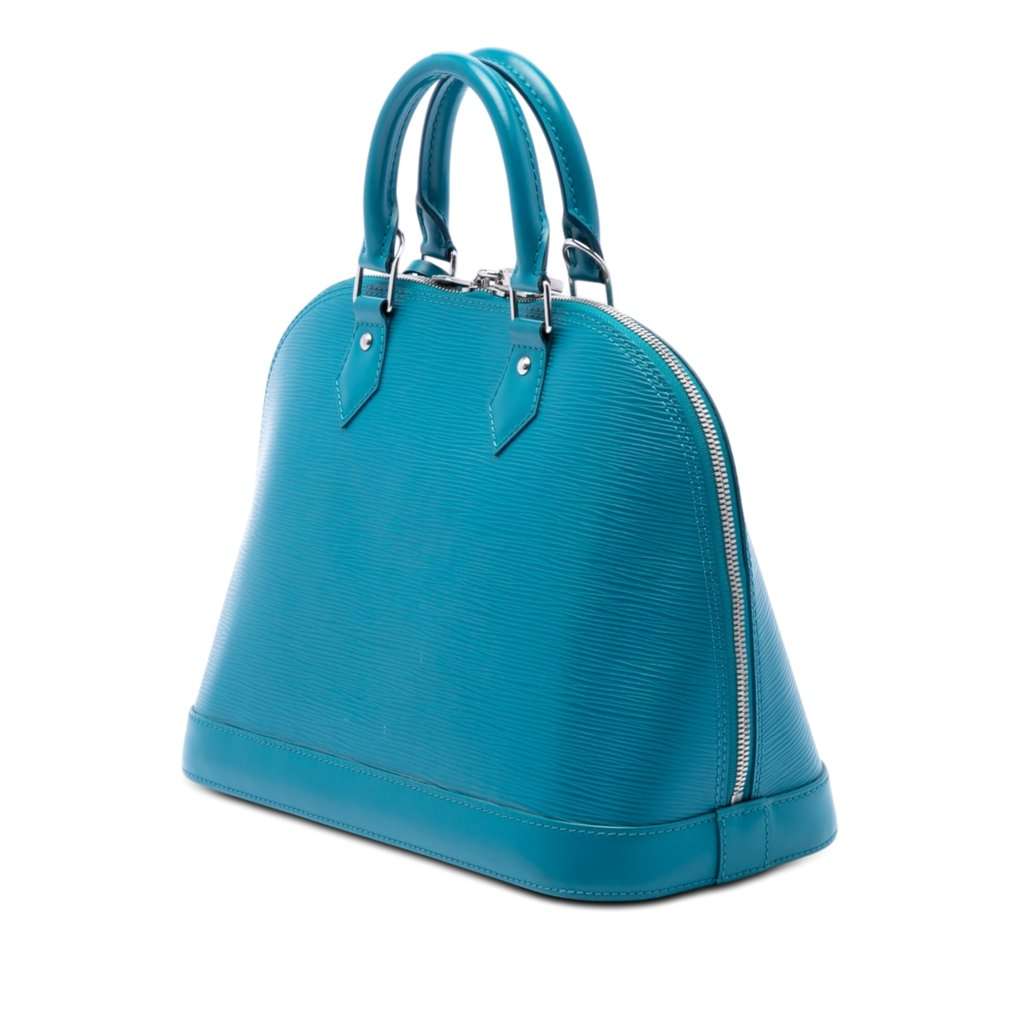 Louis Vuitton Epi Alma PM Blue Leather Very good - Back View