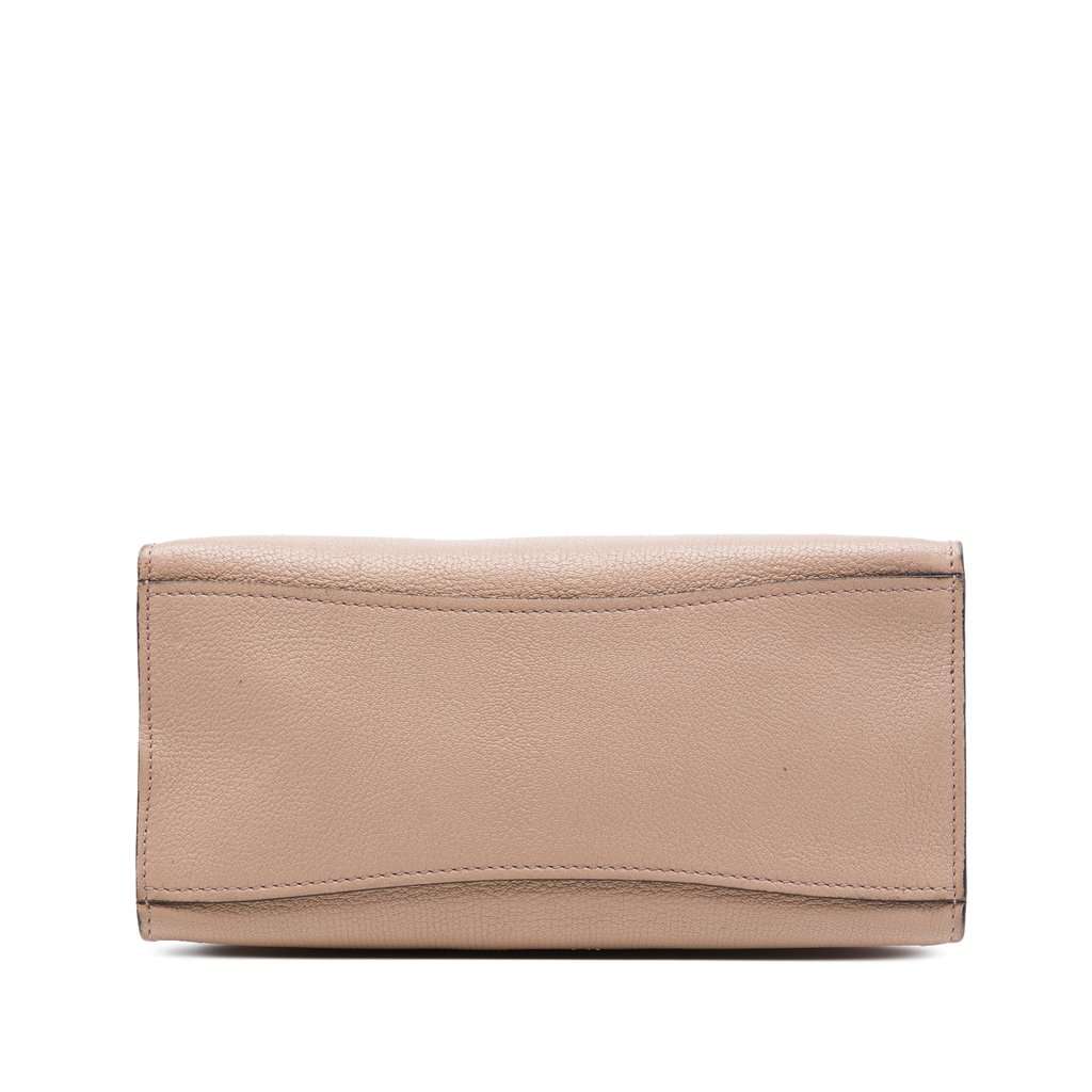 Miu Miu Mini Goatskin Madras Click Top Handle Bag Brown Leather Very good - Inside View