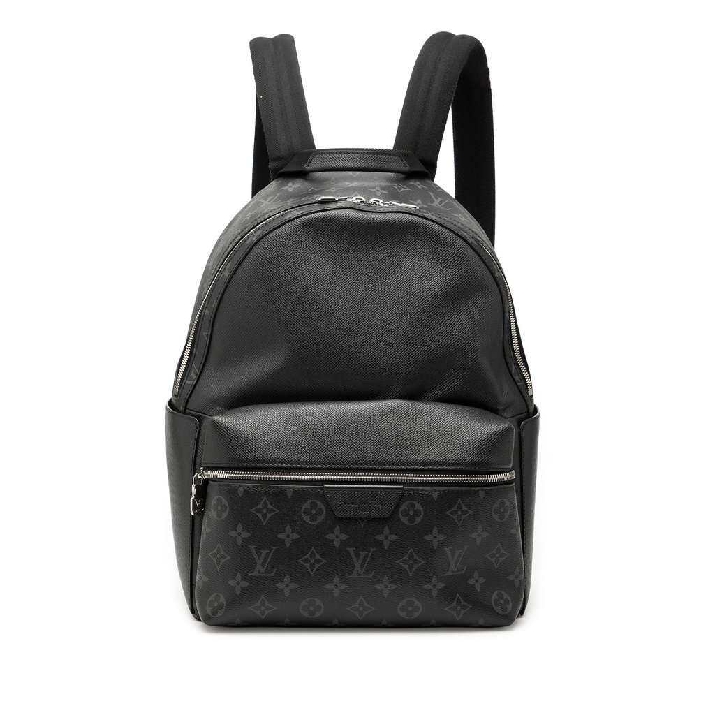 Louis Vuitton Monogram Taigarama Discovery Backpack Black Very good - Front View