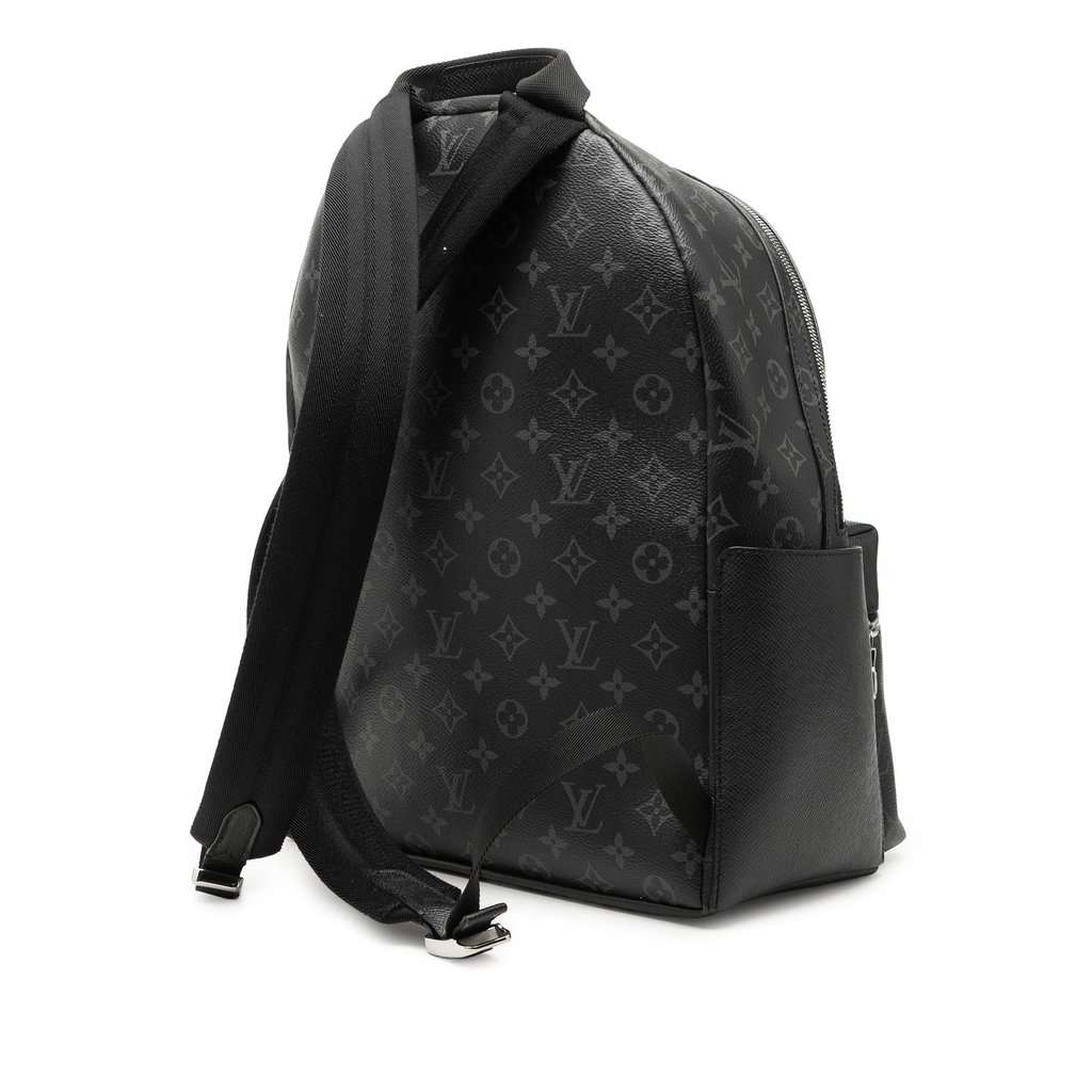 Louis Vuitton Monogram Taigarama Discovery Backpack Black Very good - Back View