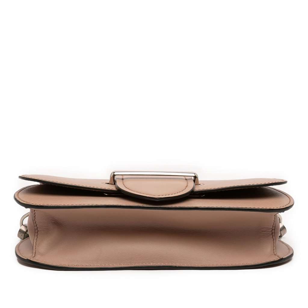 Prada Saffiano and City Calf Sidonie Crossbody Brown Leather Very good condition - Inside View