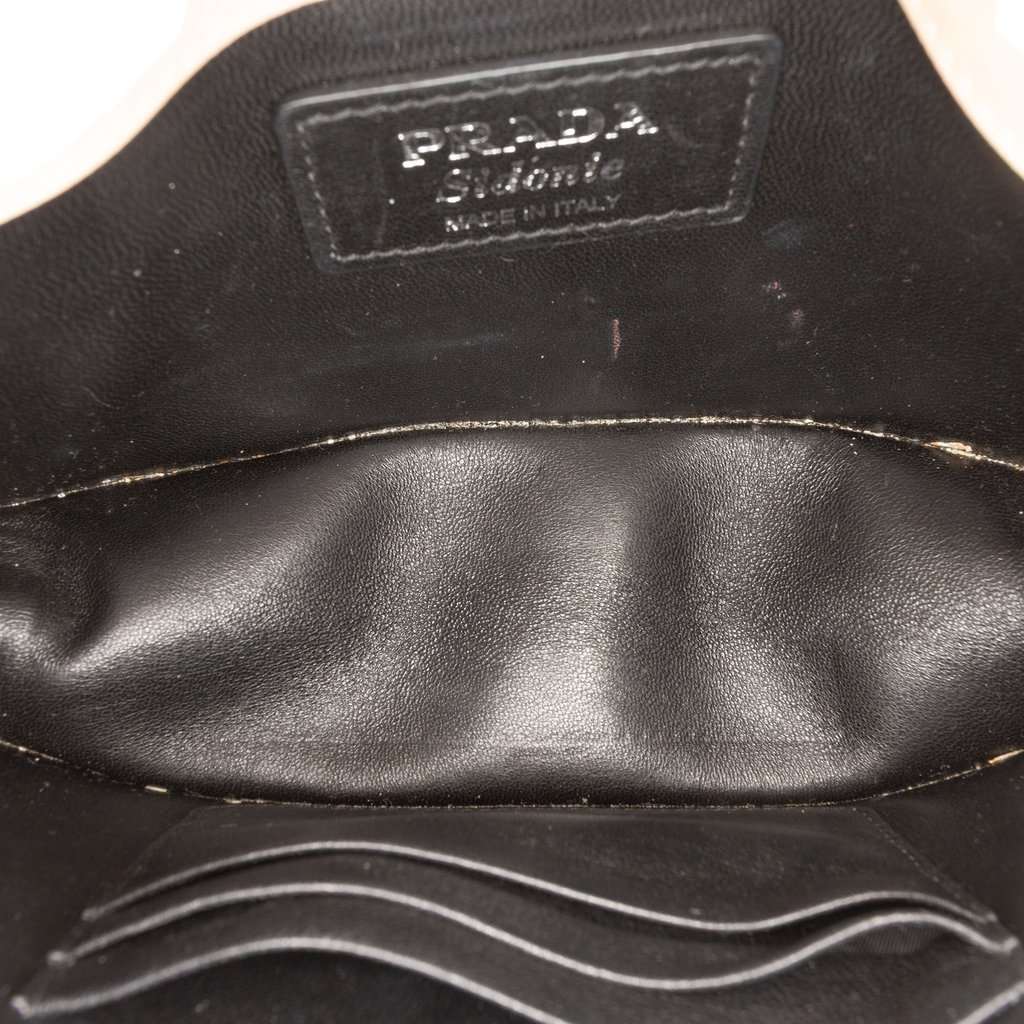 Prada Saffiano and City Calf Sidonie Crossbody Brown Leather Very good condition - Model View