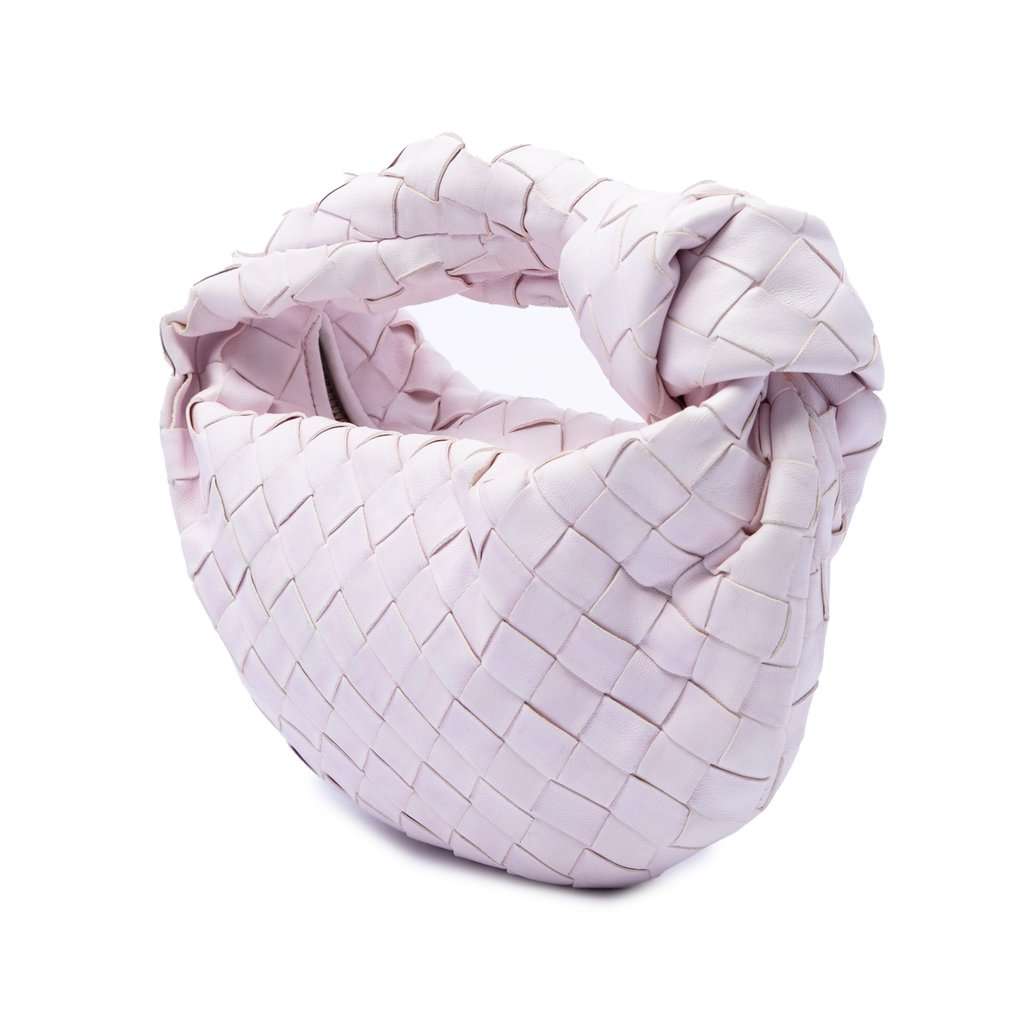 Bottega Veneta Mini Nappa Intrecciato Jodie Pink Leather Very good condition - Back View