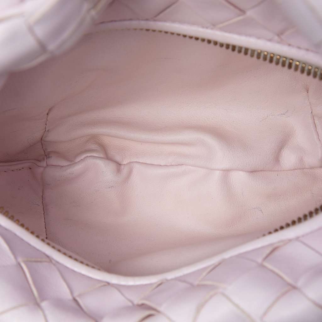 Bottega Veneta Mini Nappa Intrecciato Jodie Pink Leather Very good condition - Model View