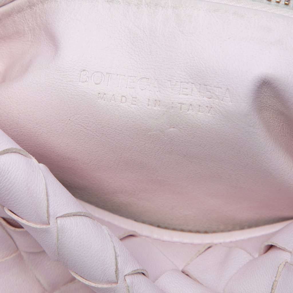 Bottega Veneta Mini Nappa Intrecciato Jodie Pink Leather Very good condition - Box View
