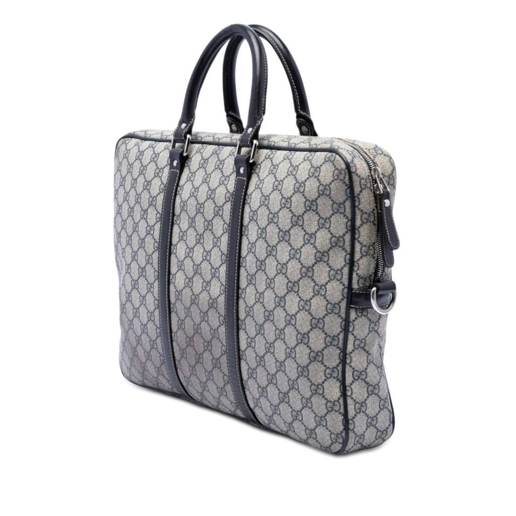 Gucci GG Supreme Business Bag Beige Very good - Back View