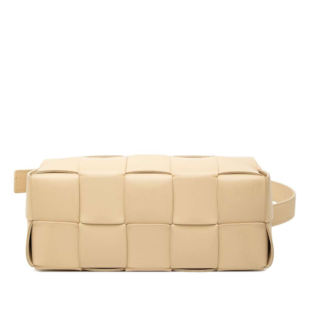 Bottega Veneta Small Nappa Intrecciato Brick Cassette Brown Leather Very good - Inside View
