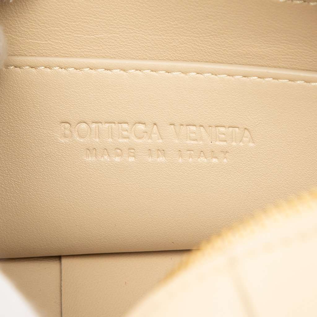 Bottega Veneta Small Nappa Intrecciato Brick Cassette Brown Leather Very good - Box View