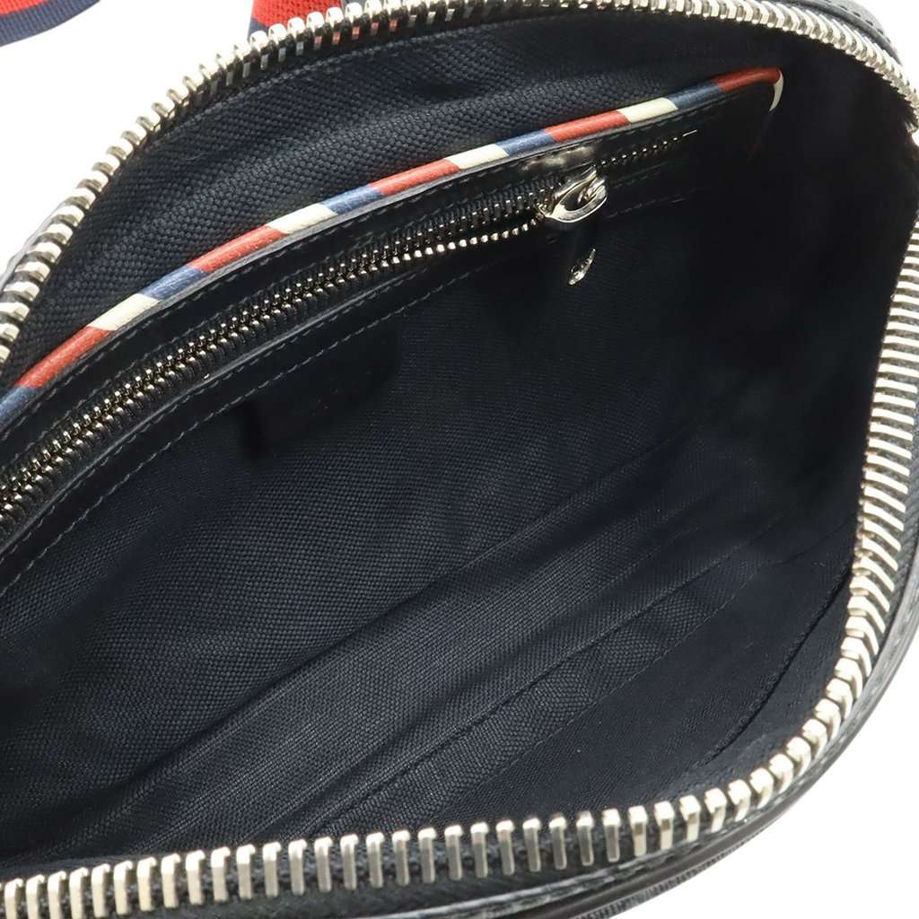Gucci GG Supreme Web Night Courrier Belt Bag Black Very good condition - Model View