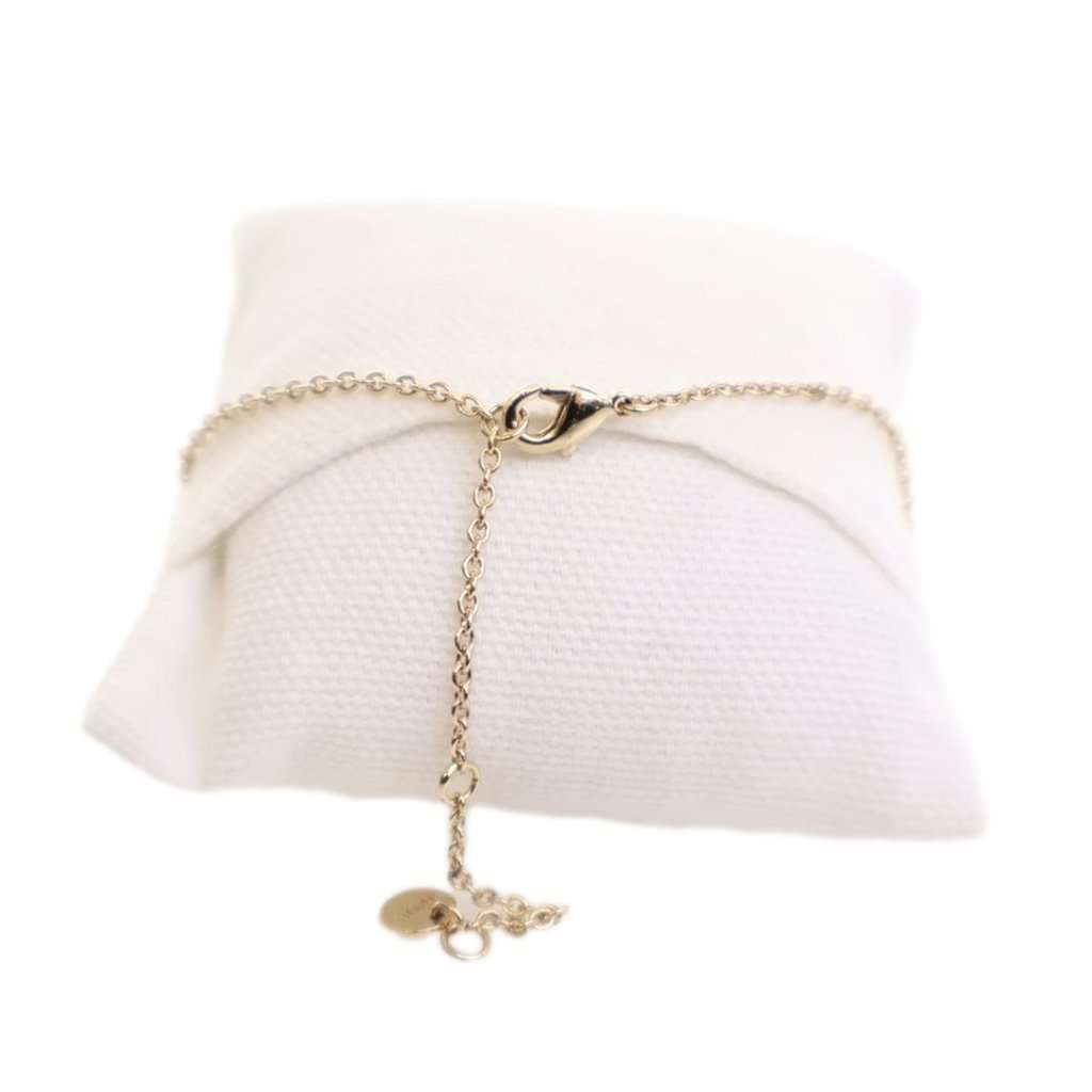 Dior Gold Plated Crystal Petit CD Bracelet Gold Metal Very good condition - Inside View