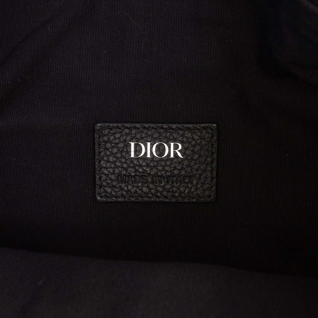 Dior Grained Calfskin Saddle Bag Black Leather Very good - Box View