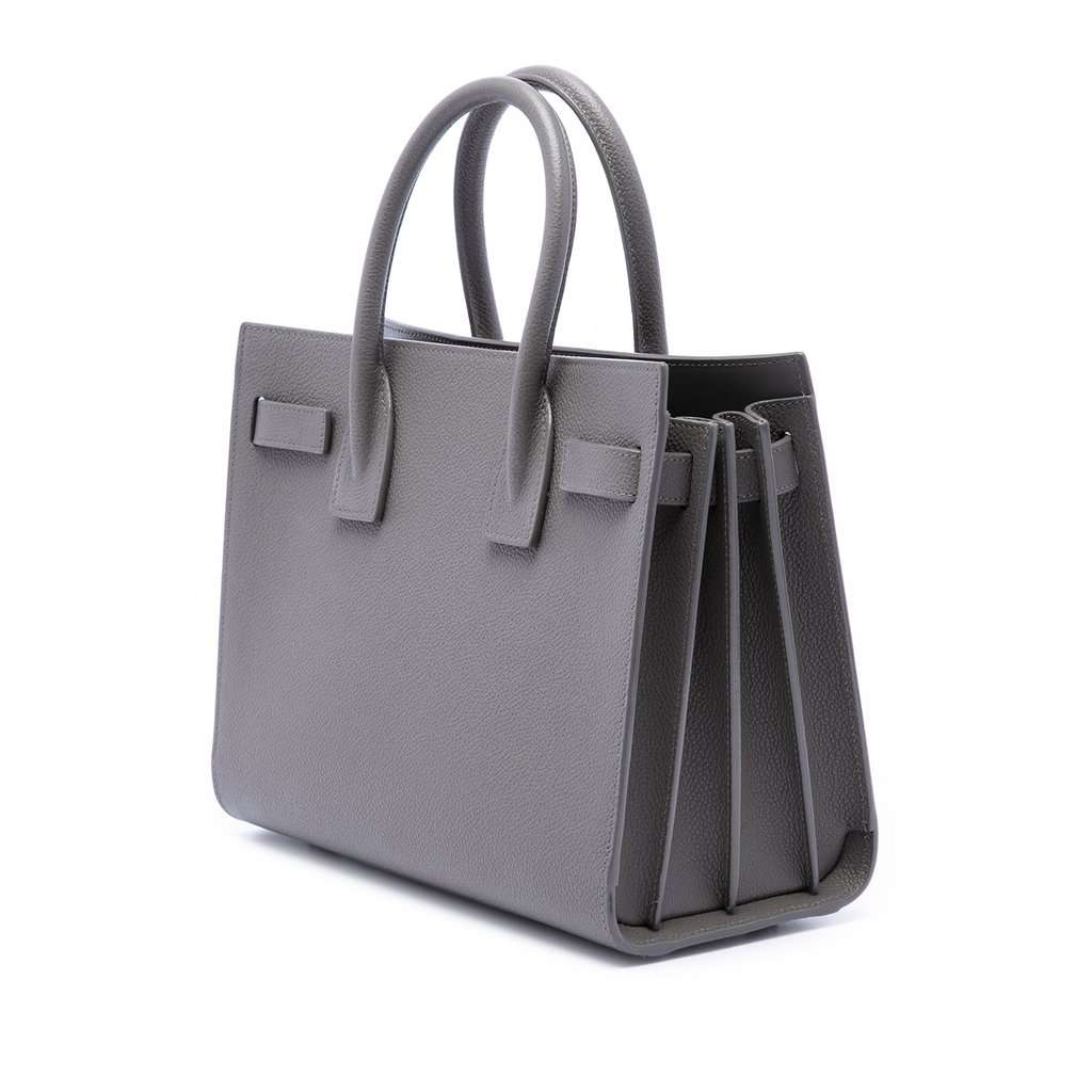 Saint Laurent Baby Grained Calfskin Sac de Jour Satchel MultiColor Leather Very good - Back View