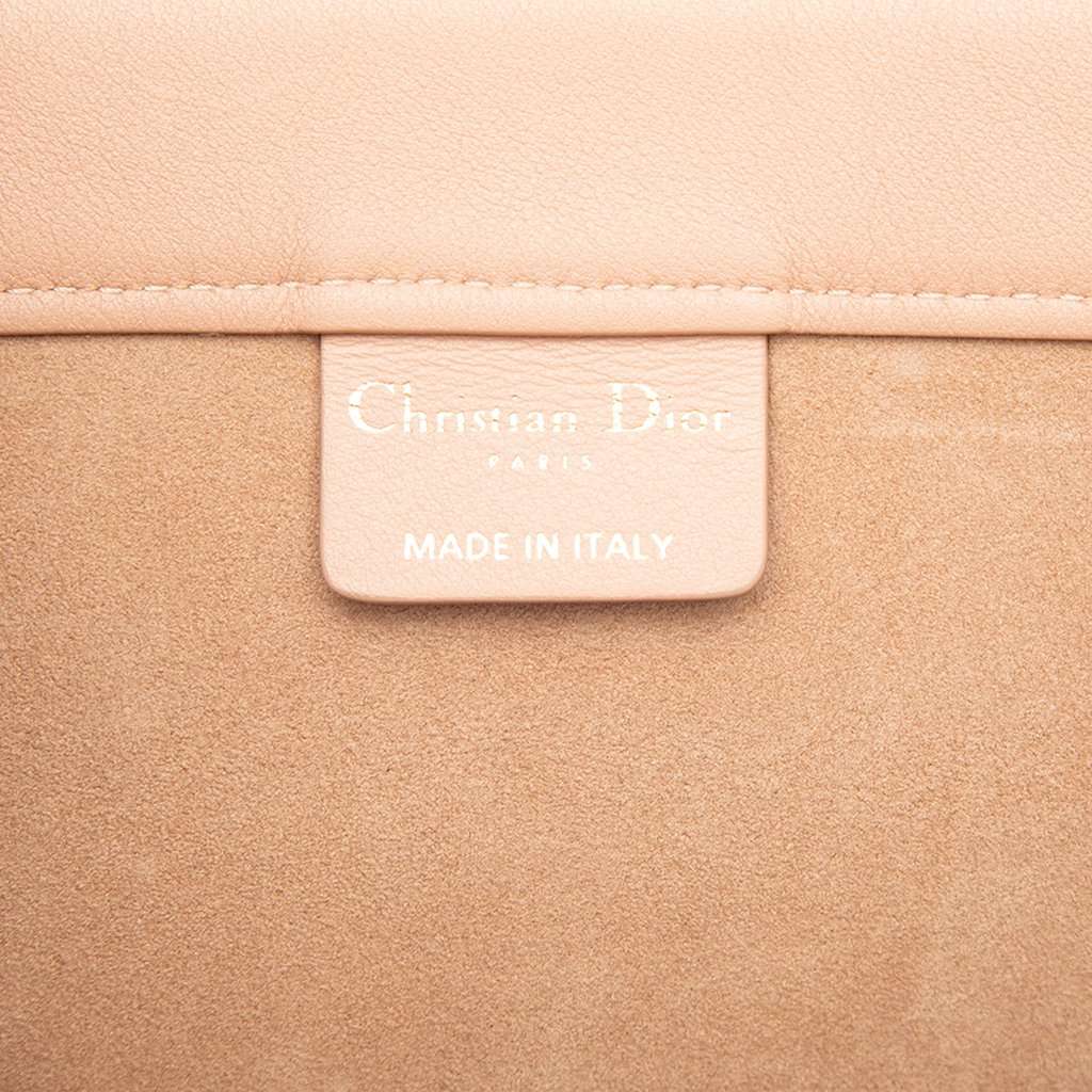 Dior Large Embossed Calfskin Book Tote Brown Leather Very good condition - Box View