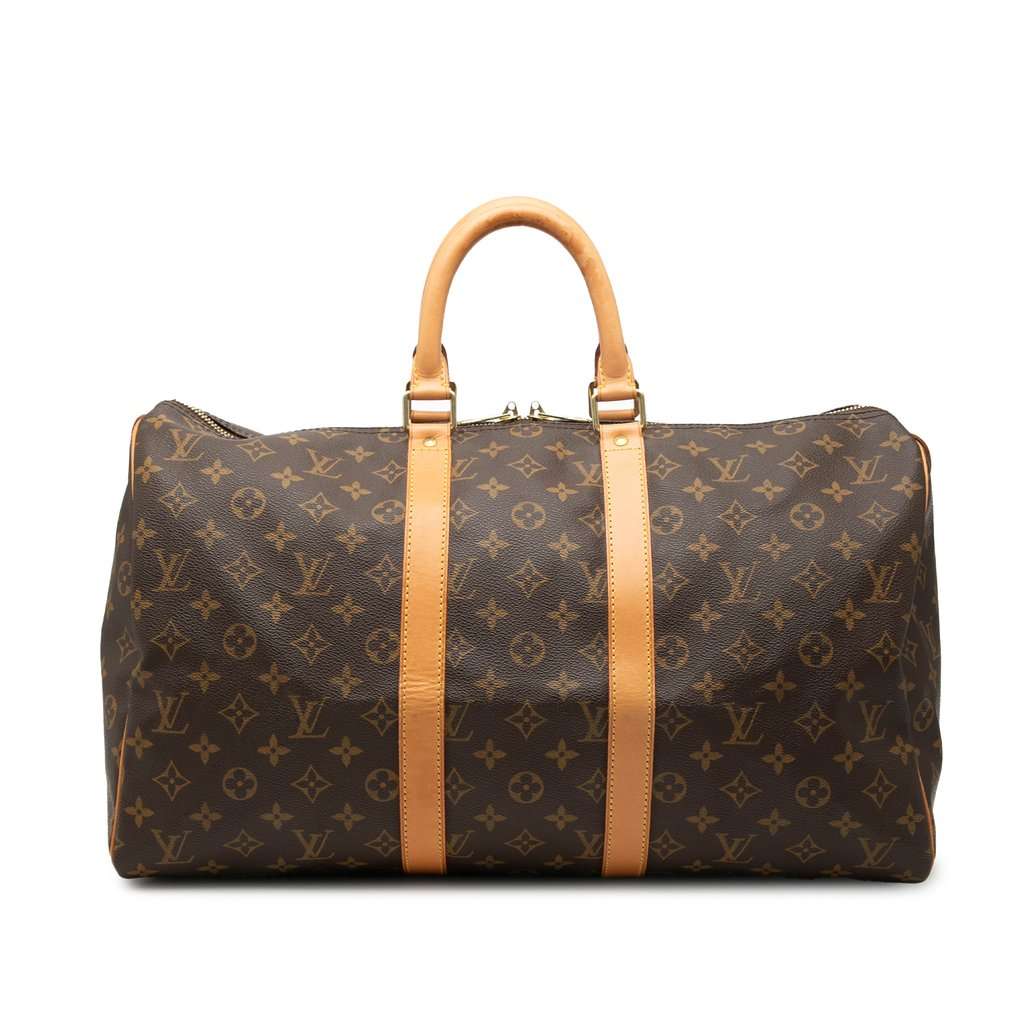 Louis Vuitton Monogram Keepall 45 Brown Good condition - Front View
