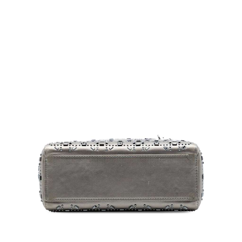 Dior Mini Satin Cannage Crystal Embellished Lady Dior MultiColor Very good condition - Inside View