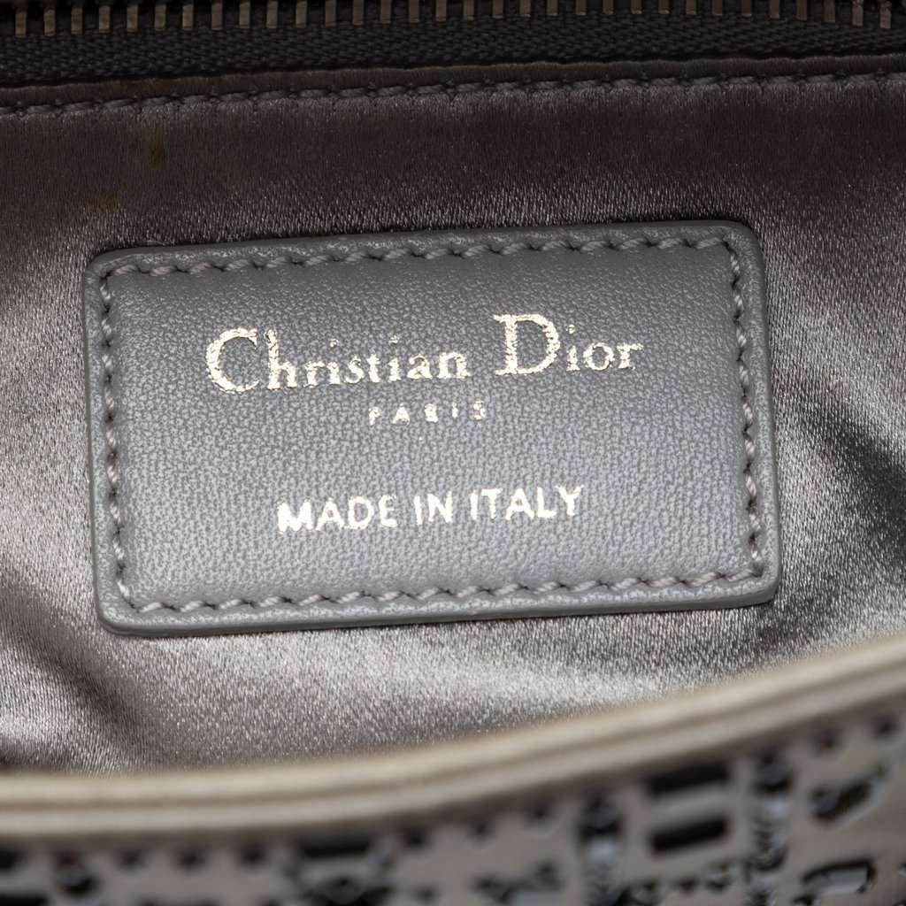 Dior Mini Satin Cannage Crystal Embellished Lady Dior MultiColor Very good condition - Box View