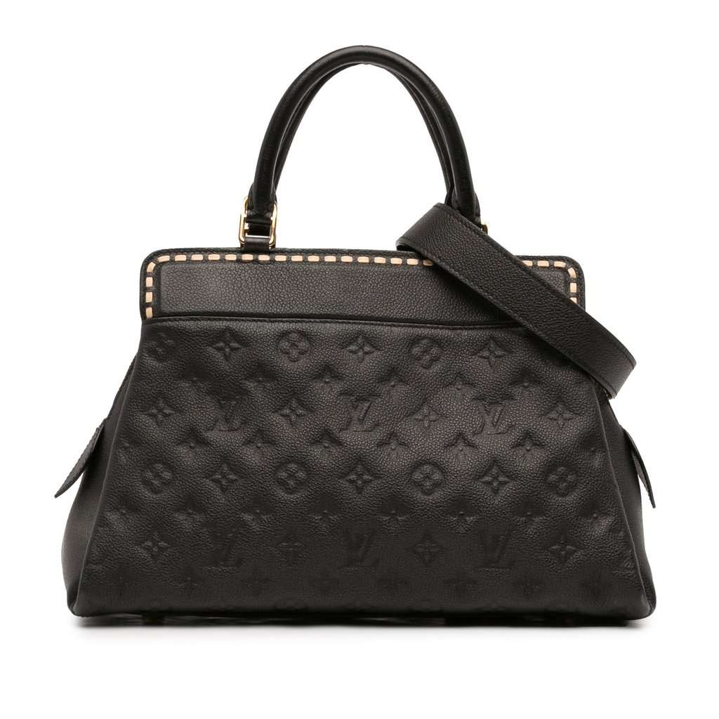 Louis Vuitton Monogram Empreinte Vosges MM Black Leather Very good condition - Front View