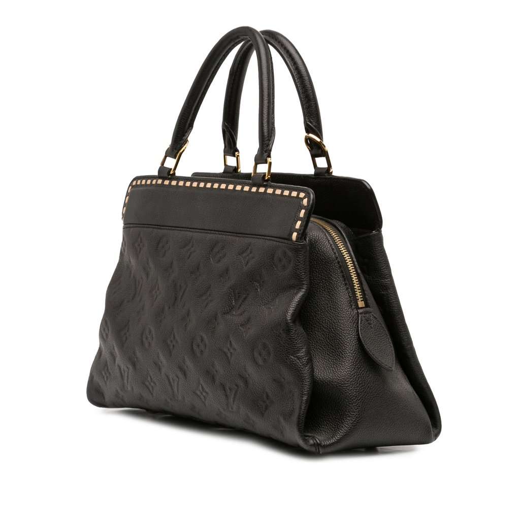 Louis Vuitton Monogram Empreinte Vosges MM Black Leather Very good condition - Back View