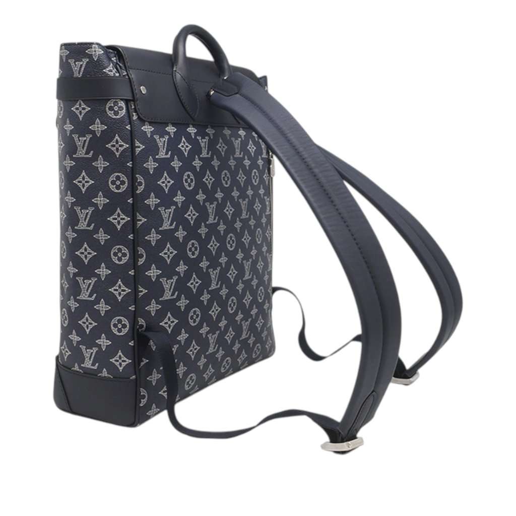 Louis Vuitton Chapman Brothers Monogram Savane Steamer Backpack Blue Very good - Back View