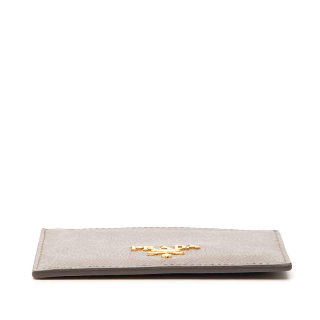 Prada Saffiano Card Holder Brown Leather Very good - Inside View