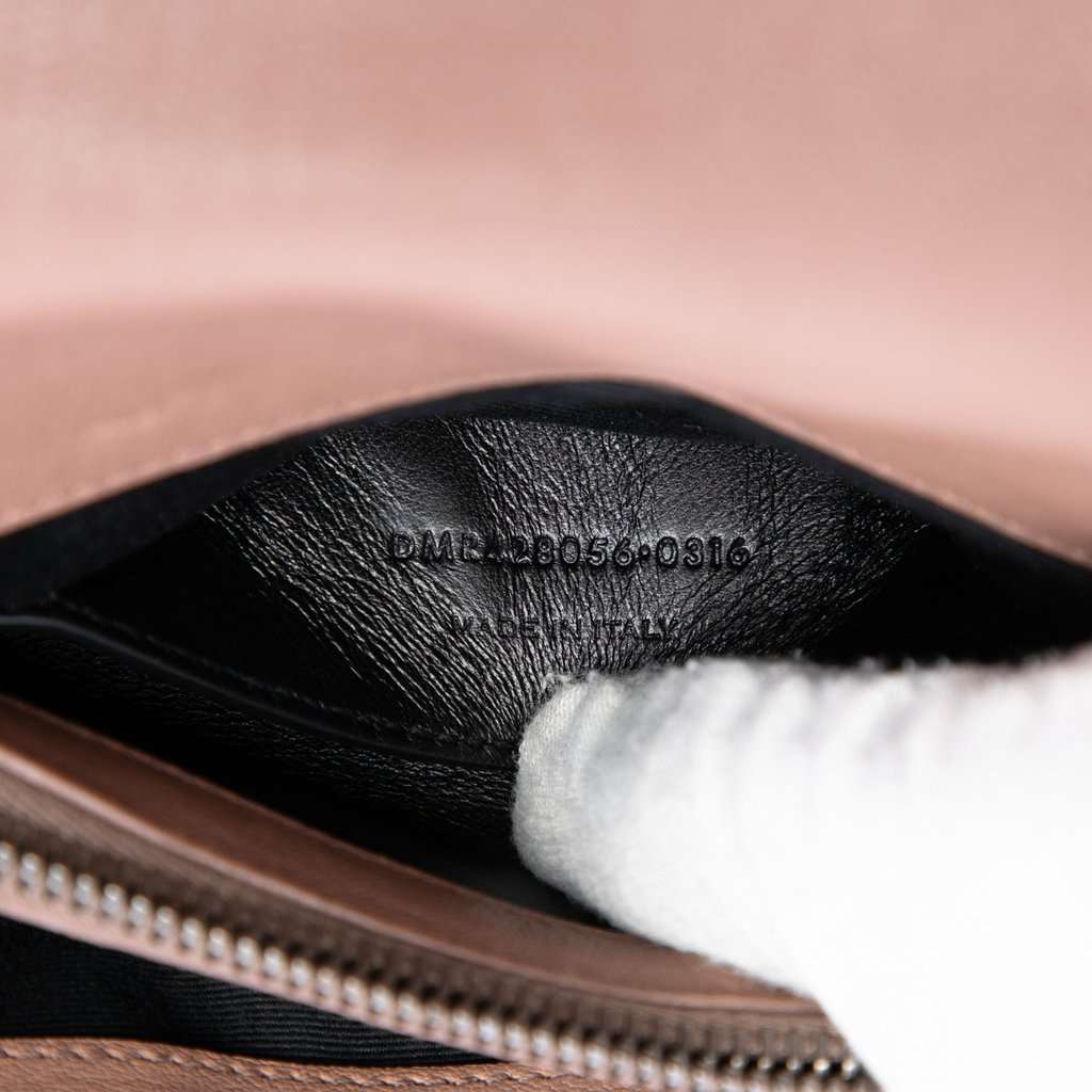 Saint Laurent Medium Chevron Sheepskin Monogram College Satchel Brown Leather Good condition - Box View
