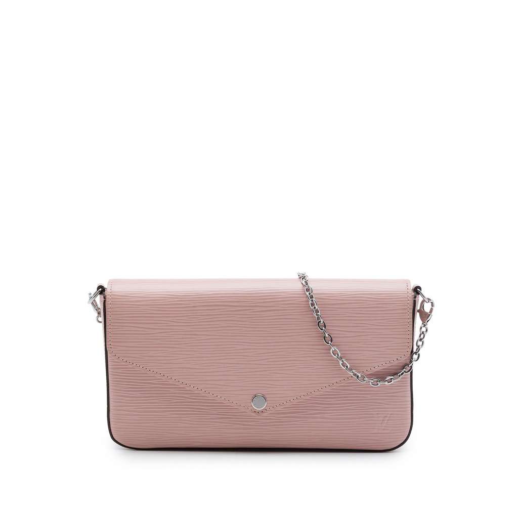 Louis Vuitton Epi Pochette Felicie Pink Leather Very good - Front View