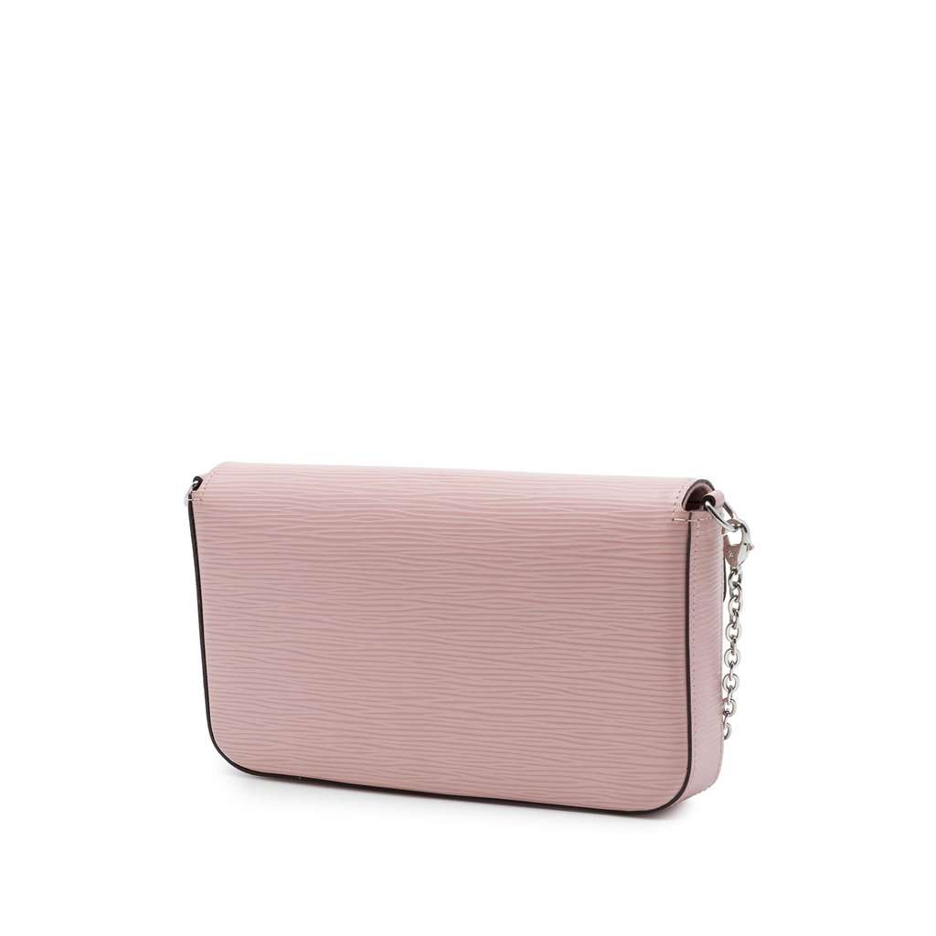 Louis Vuitton Epi Pochette Felicie Pink Leather Very good - Back View