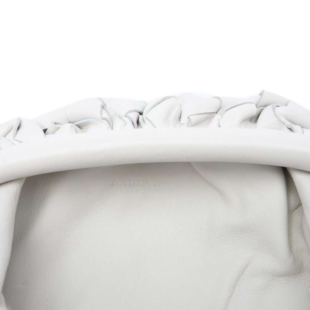 Bottega Veneta Nappa Intrecciato The Mini Pouch Crossbody White Leather Very good - Box View