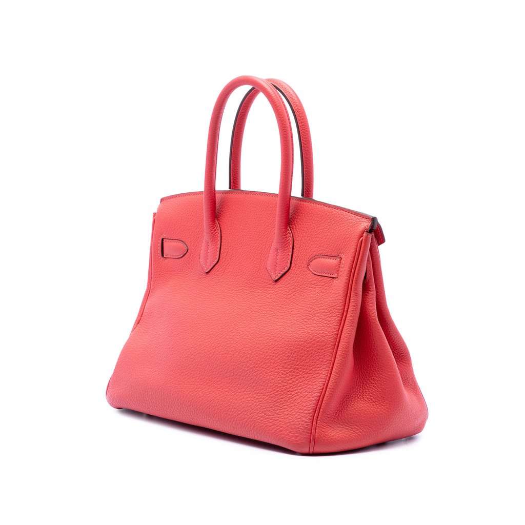 Hermès Togo Birkin Retourne 30 Pink Leather Very good condition - Back View