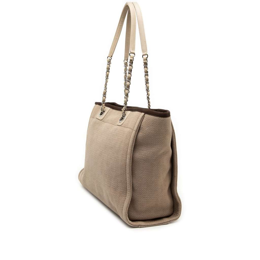 Chanel Small Canvas Deauville Tote Brown Very good condition - Back View