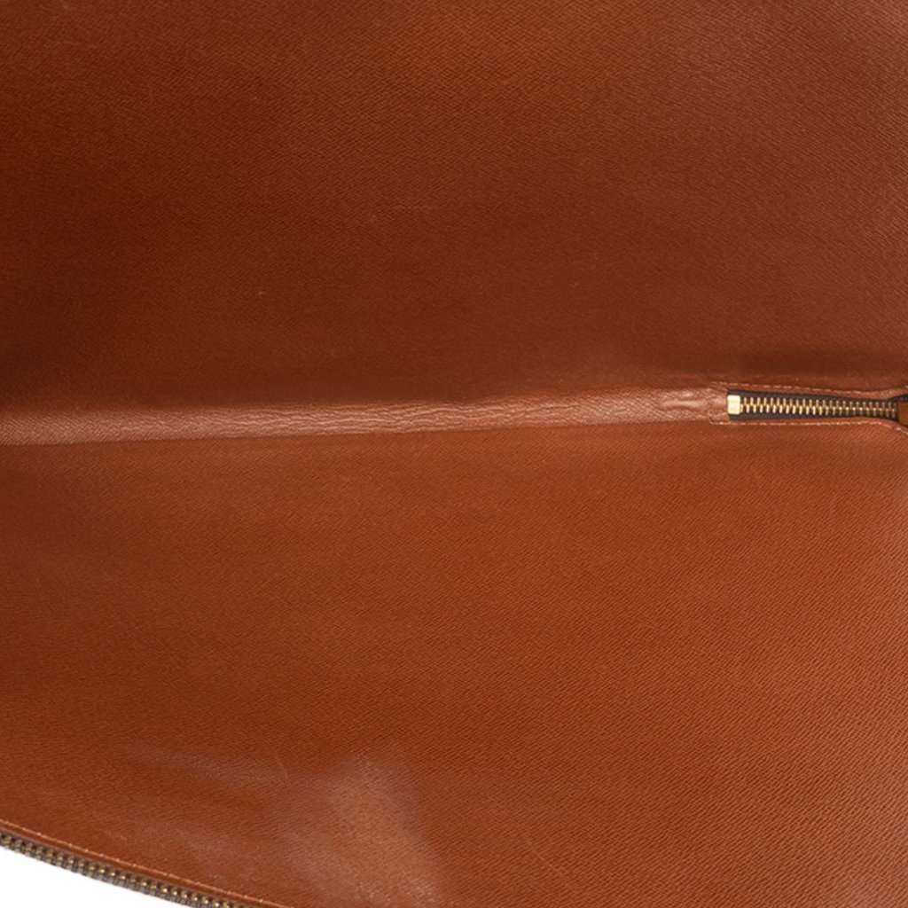 Louis Vuitton Monogram Poche Documents Portfolio Brown Very good - Model View