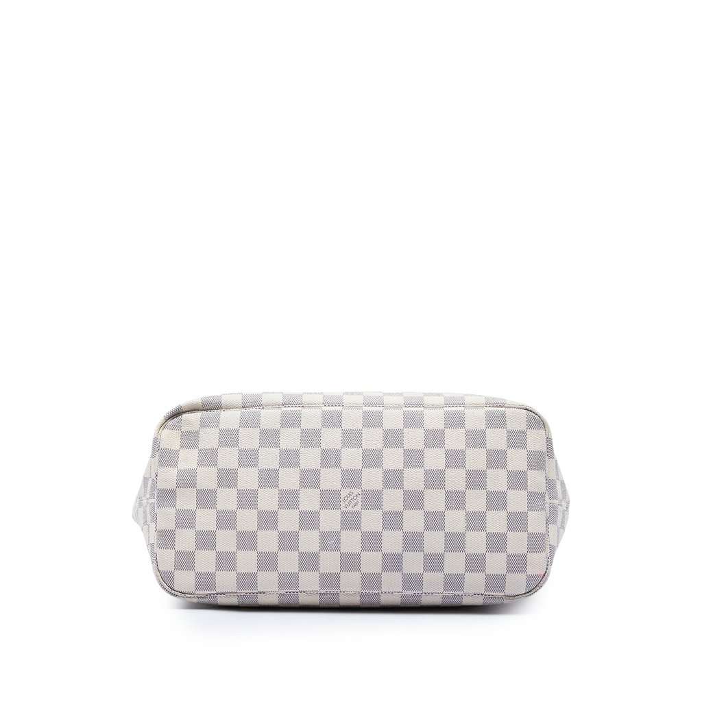 Louis Vuitton Damier Azur Neverfull MM White Very good condition - Inside View