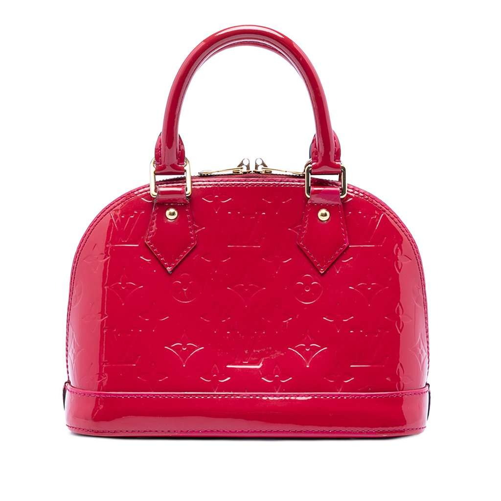 Louis Vuitton Monogram Vernis Alma BB Pink Leather Very good condition - Front View