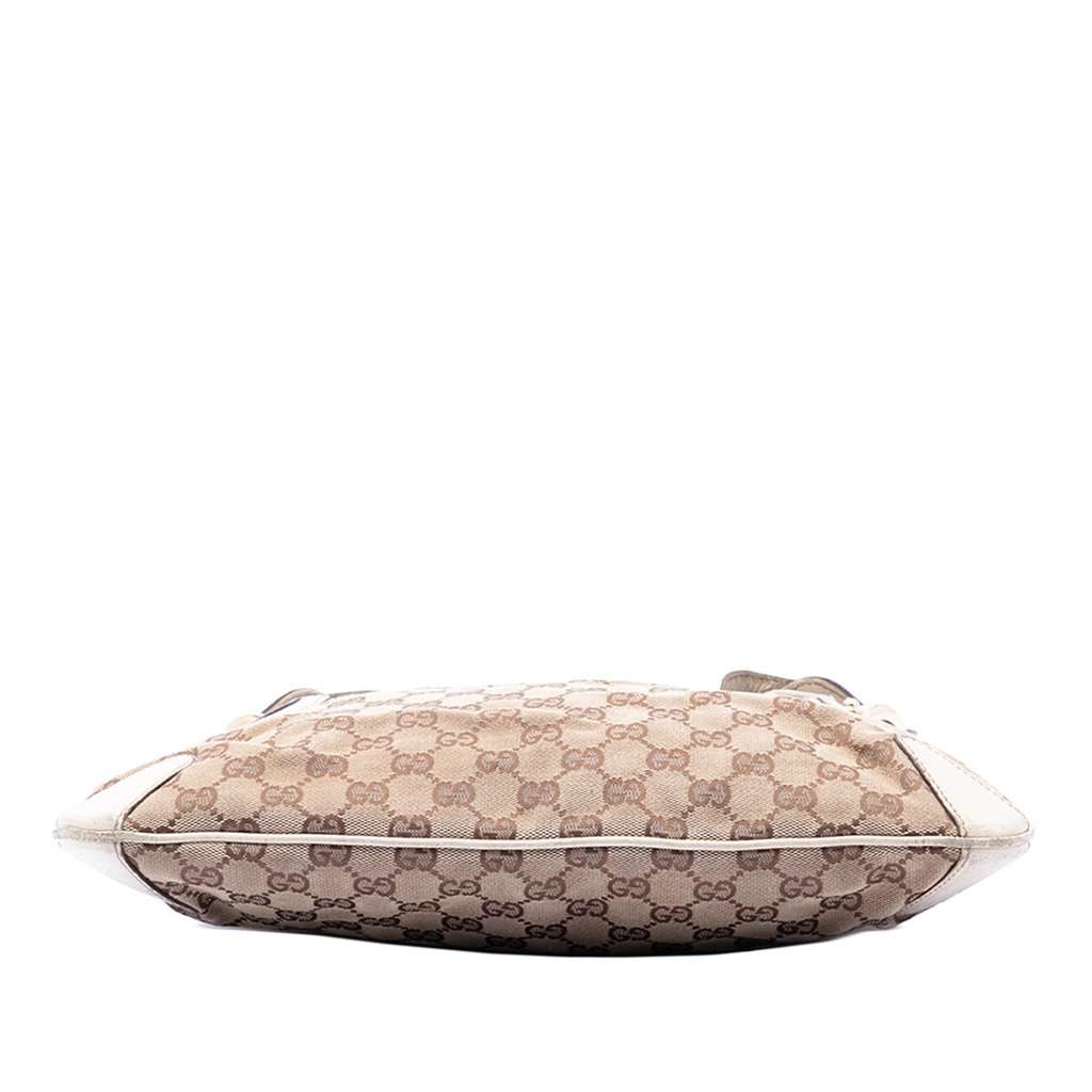Gucci GG Canvas Horsebit Creole Hobo Bag Beige Very good - Inside View