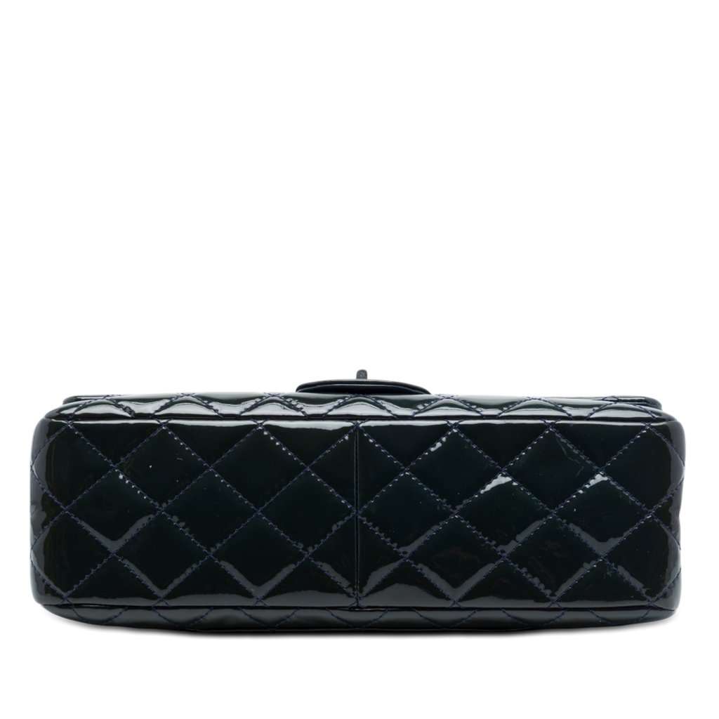 Chanel Quilted Patent Reissue 2.55 Double Flap 227 Blue Leather Very good condition - Inside View