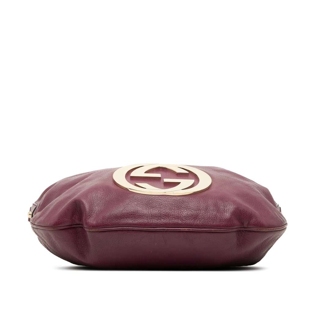 Gucci Calfskin Interlocking G Blondie Hobo Purple Leather Very good condition - Inside View