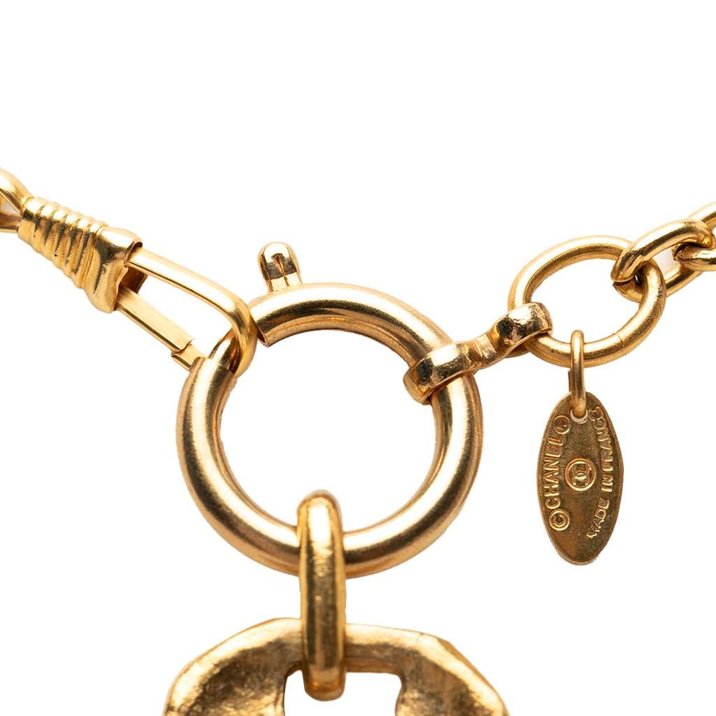 Chanel Gold Plated 31 Rue Cambon Plaque Pendant Necklace Gold Metal Very good condition - Inside View
