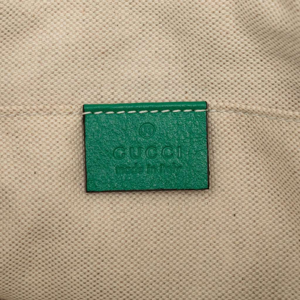 Gucci Small GG Marmont Raffia Crossbody Beige Very good condition - Box View