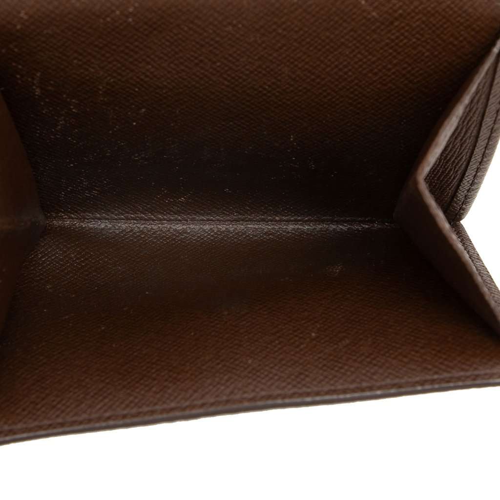 Louis Vuitton Damier Ebene Portefeuille Elise Wallet Brown Very good condition - Box View
