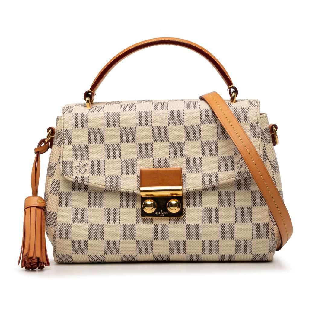 Louis Vuitton Damier Azur Croisette White Very good condition - Front View