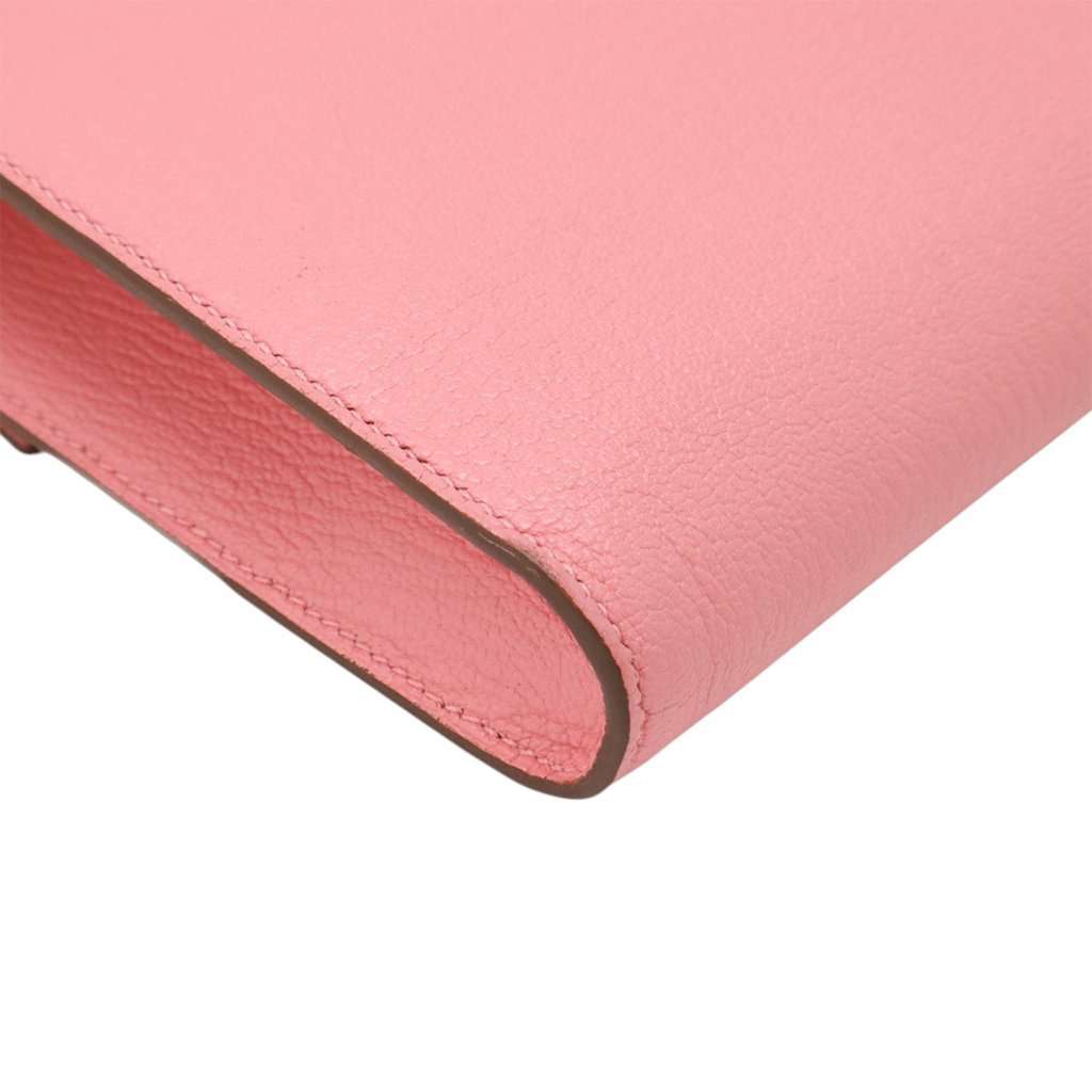 Hermès Chevre Mysore Clic 16 Wallet On Strap Pink Leather Very good condition - Inside View