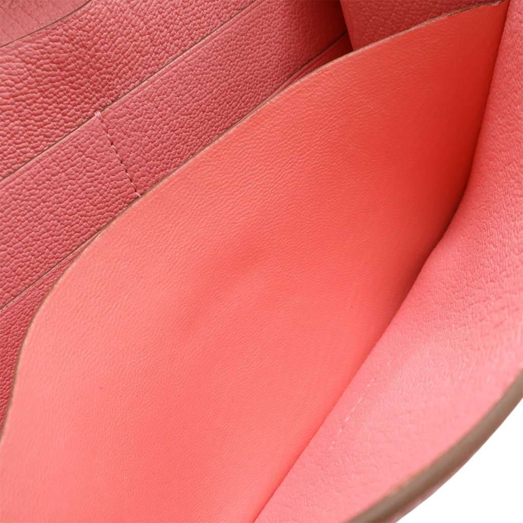 Hermès Chevre Mysore Clic 16 Wallet On Strap Pink Leather Very good condition - Box View