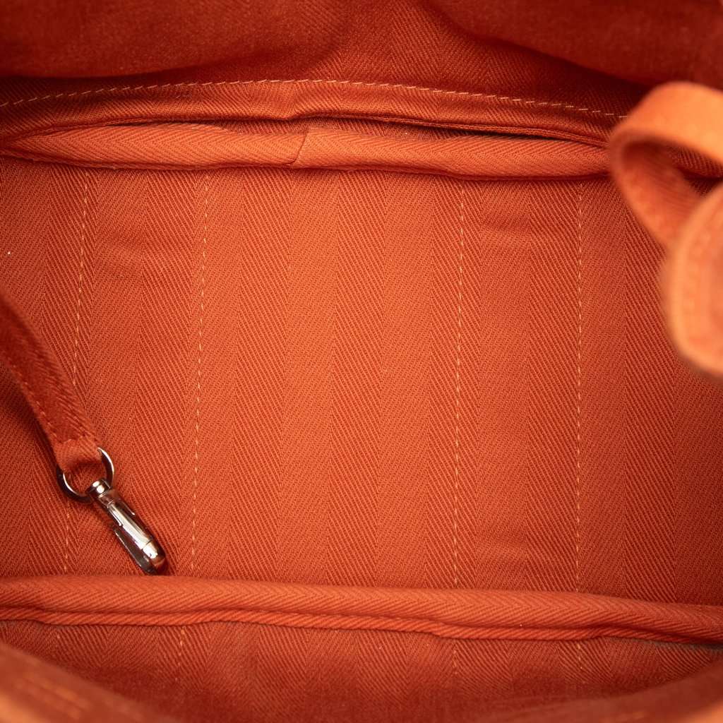 Hermès Toile and Swift Valparaiso PM Orange Very good condition - Model View