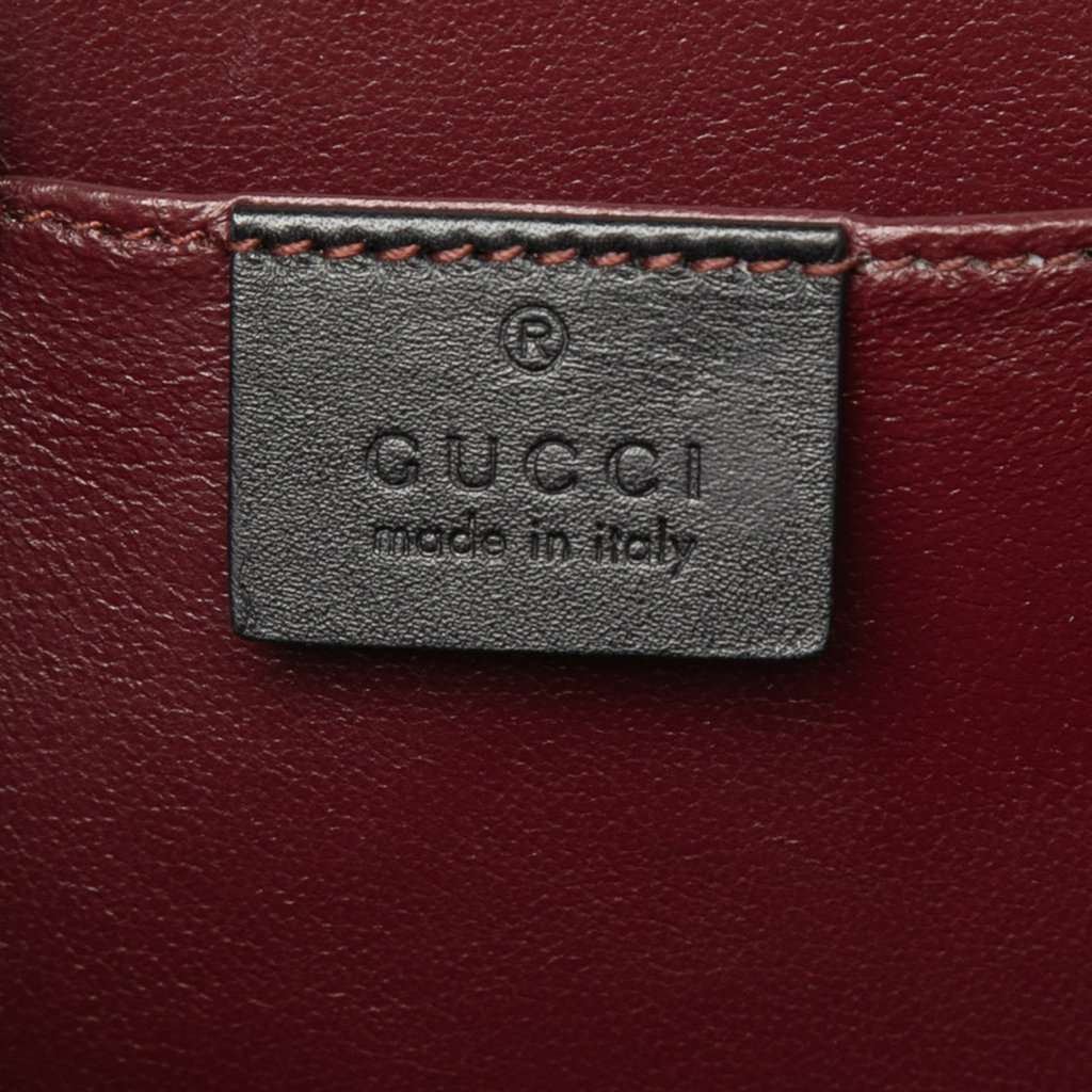 Gucci Mini Patent Sylvie 1969 Top Handle Bag Black Leather Very good - Box View