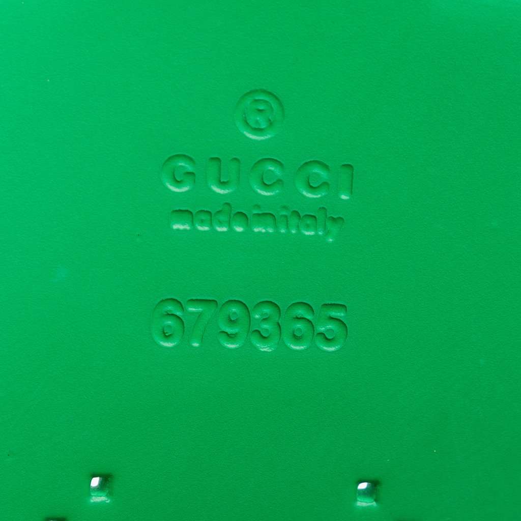 Gucci Kids GG Rubber Tote Green Very good condition - Box View