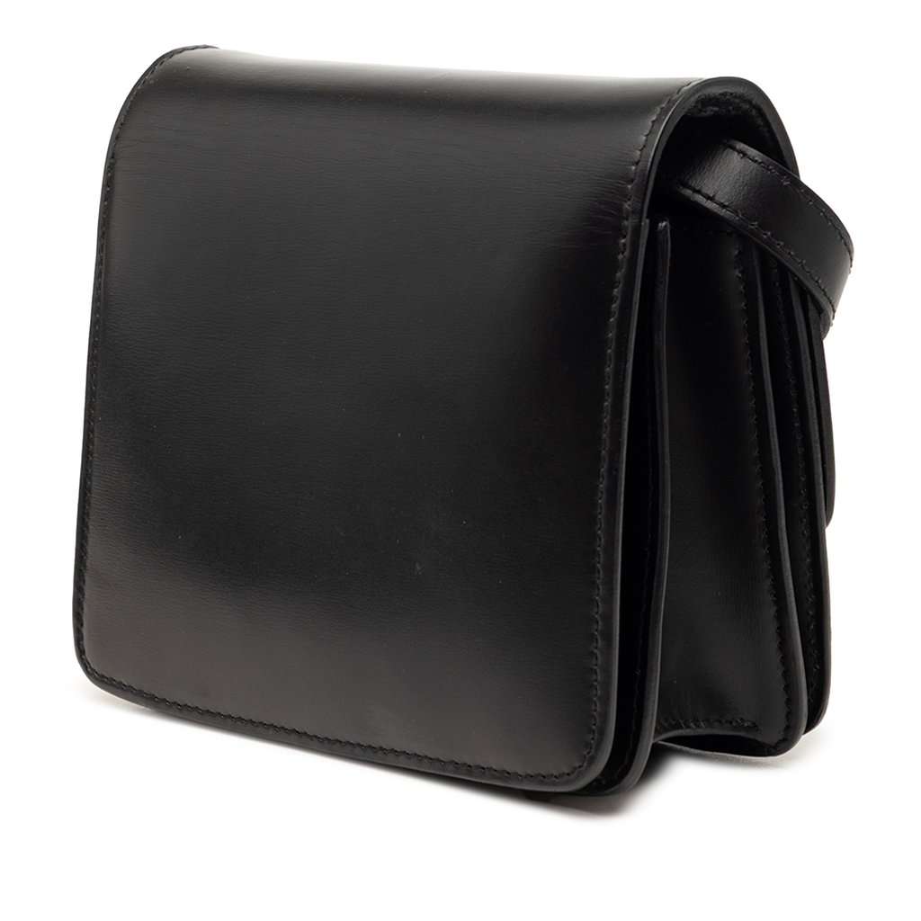 Celine Small Calfskin Classic Box Black Leather Very good condition - Back View