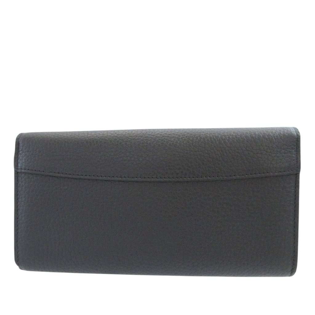 Louis Vuitton Taurillon Capucines Flower Long Wallet Black Leather Very good - Back View