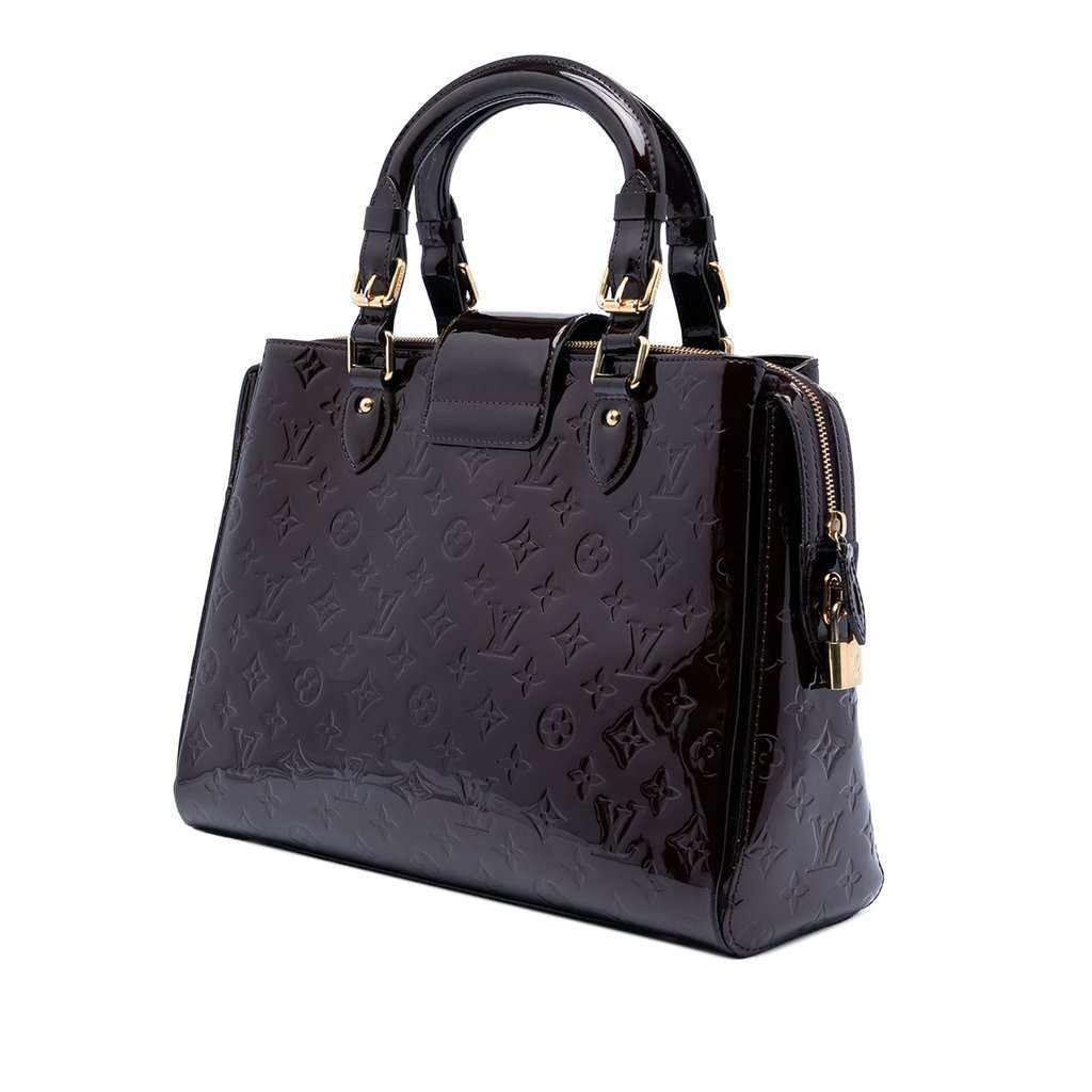 Louis Vuitton Monogram Vernis Melrose Avenue Purple Leather Very good condition - Back View