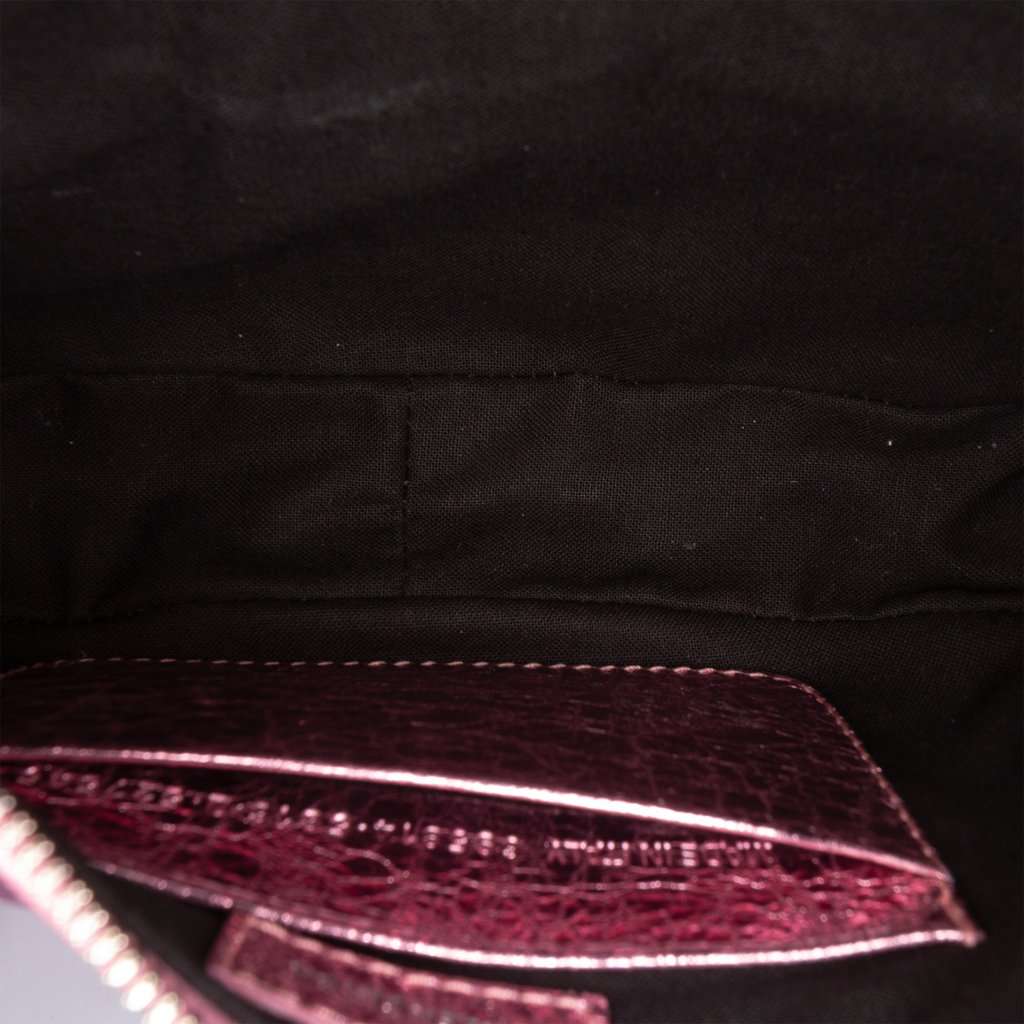 Balenciaga Mini Metallic Lambskin Motocross Le Cagole Pink Leather Very good - Model View